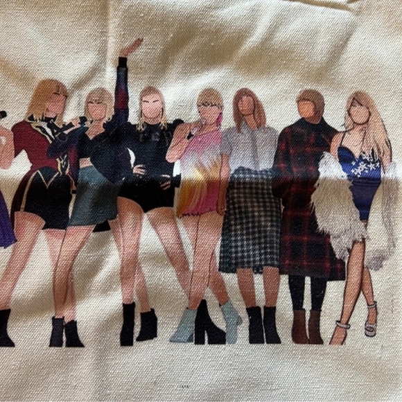 Taylor Swift Eras Tour Inspired Tote Bag Swiftie Gift - Picture 5 of 6